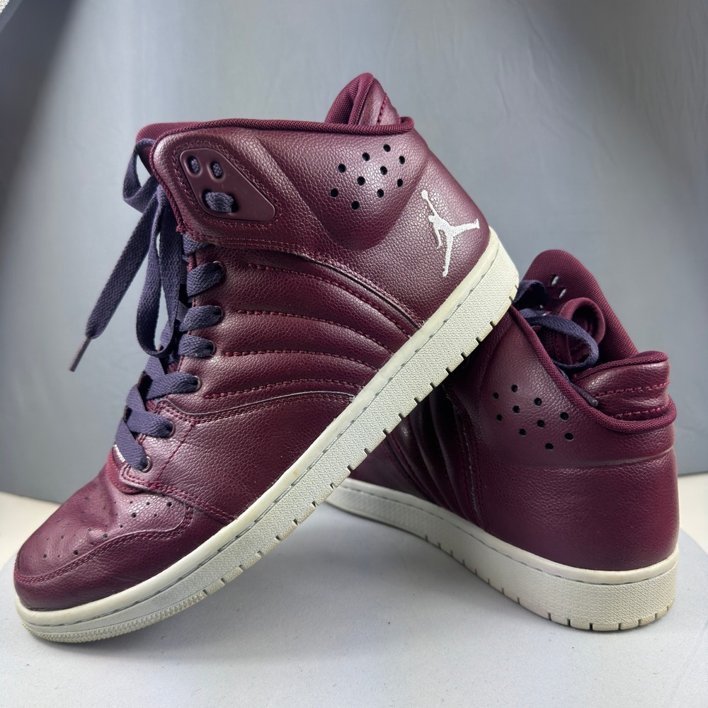 Jordan 1 Flight 4 Mens Size 10.5 High Top Maroon Red Shoes Sneaker 820135-600